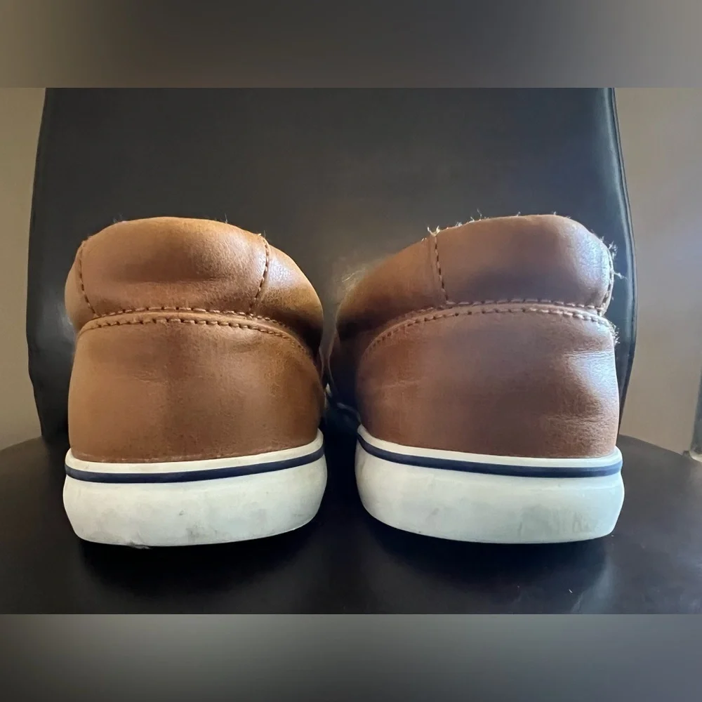 Cat & Jack Tan Slip-On Kids Dress Shoes Size 4